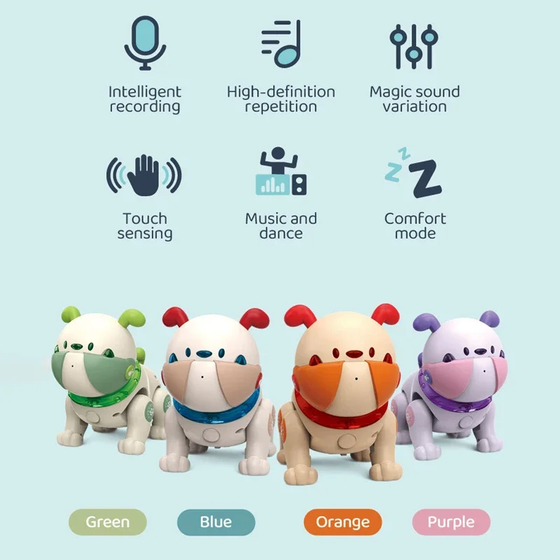 Perro robot programable interactivo teledirigido con voz y tacto