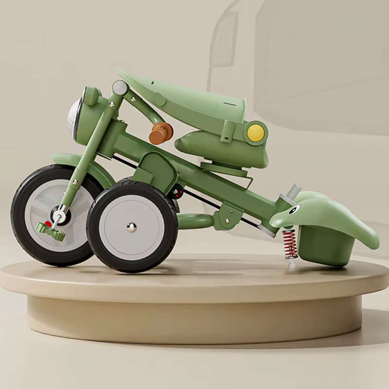 Triciclo para niños con música y carrito de paseo - imagen 2