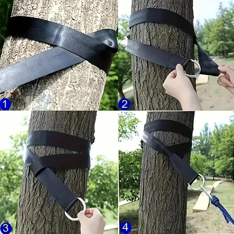 Correas para hamaca de camping resistentes con protector árbol - imagen 3