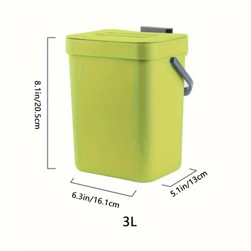 Cubo de basura silencioso y hermético que evita olores en cocina - imagen 4