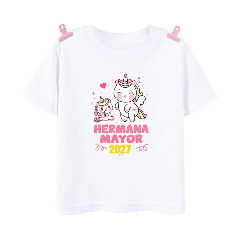 Camiseta infantil para anuncio de embarazo: serás hermana - imagen 4