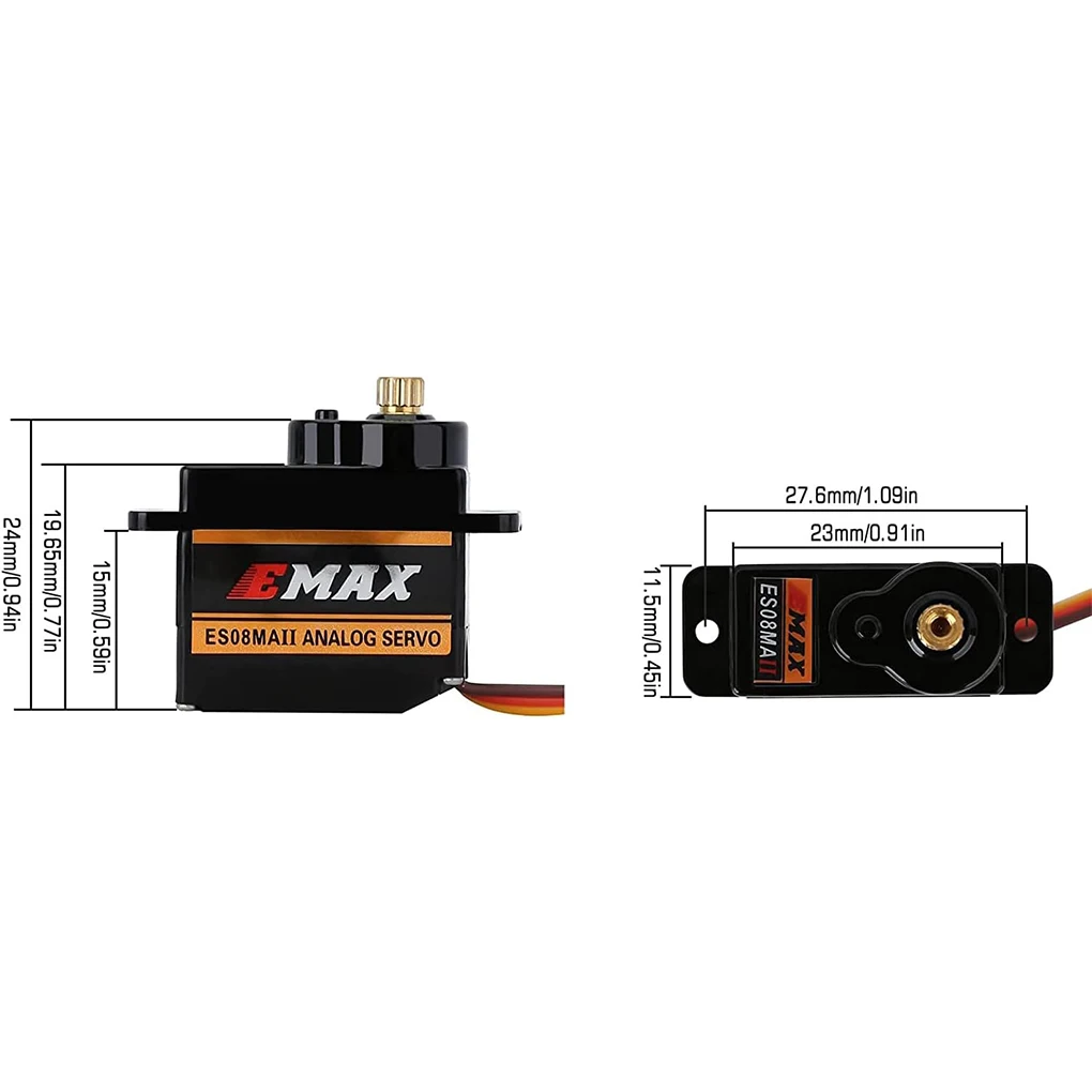 Servo analógico de engranaje metálico Emax para coche RC - imagen 4