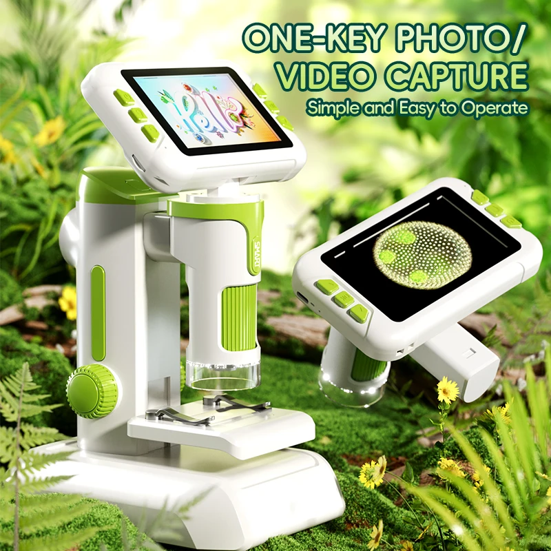 Microscopio 1600X para niños – Kit de experimentos científicos