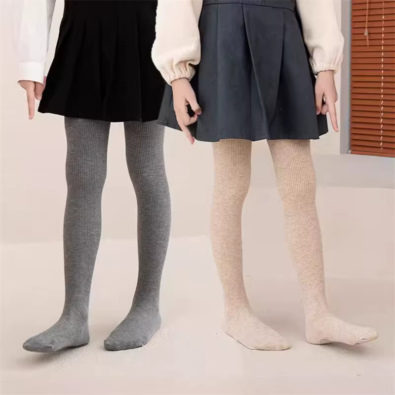 Mallas rayadas elásticas para niña – Pantimedias de punto para baile - imagen 4