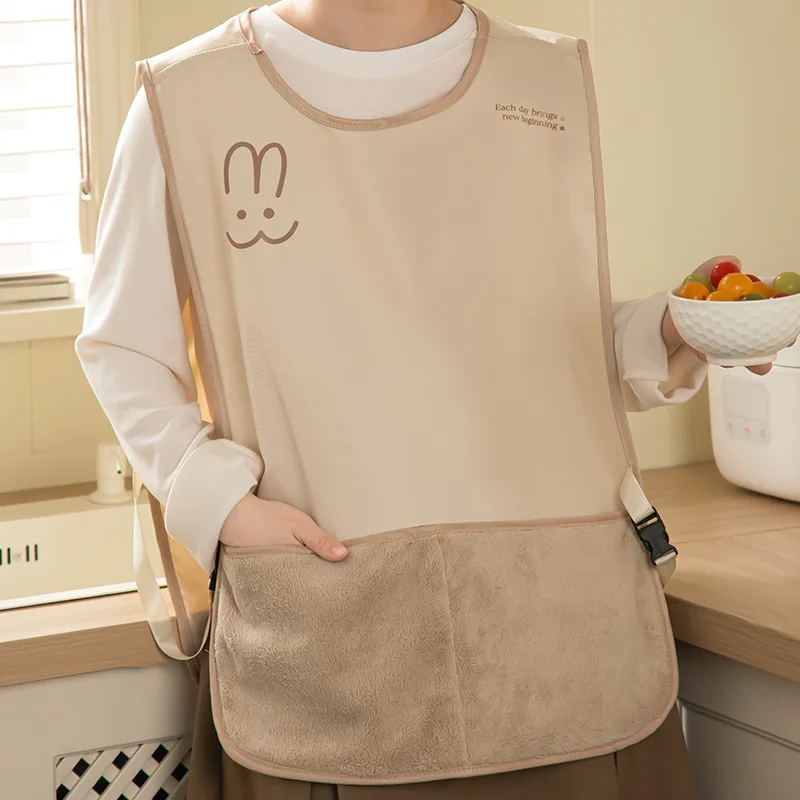 Delantal impermeable para cocina con estilo chaleco sin mangas - imagen 3