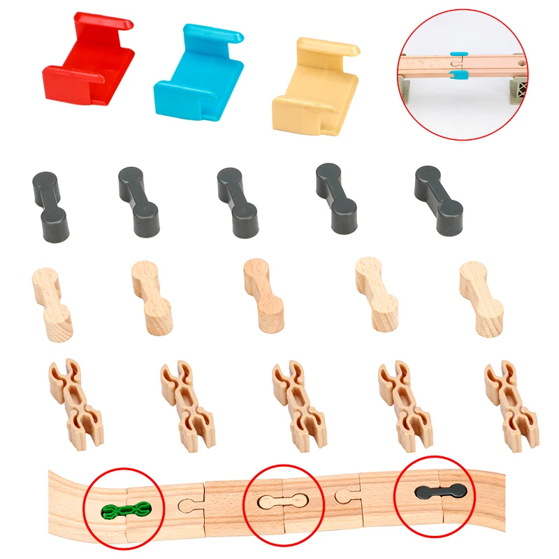 Conectores y fijadores para pista de madera
