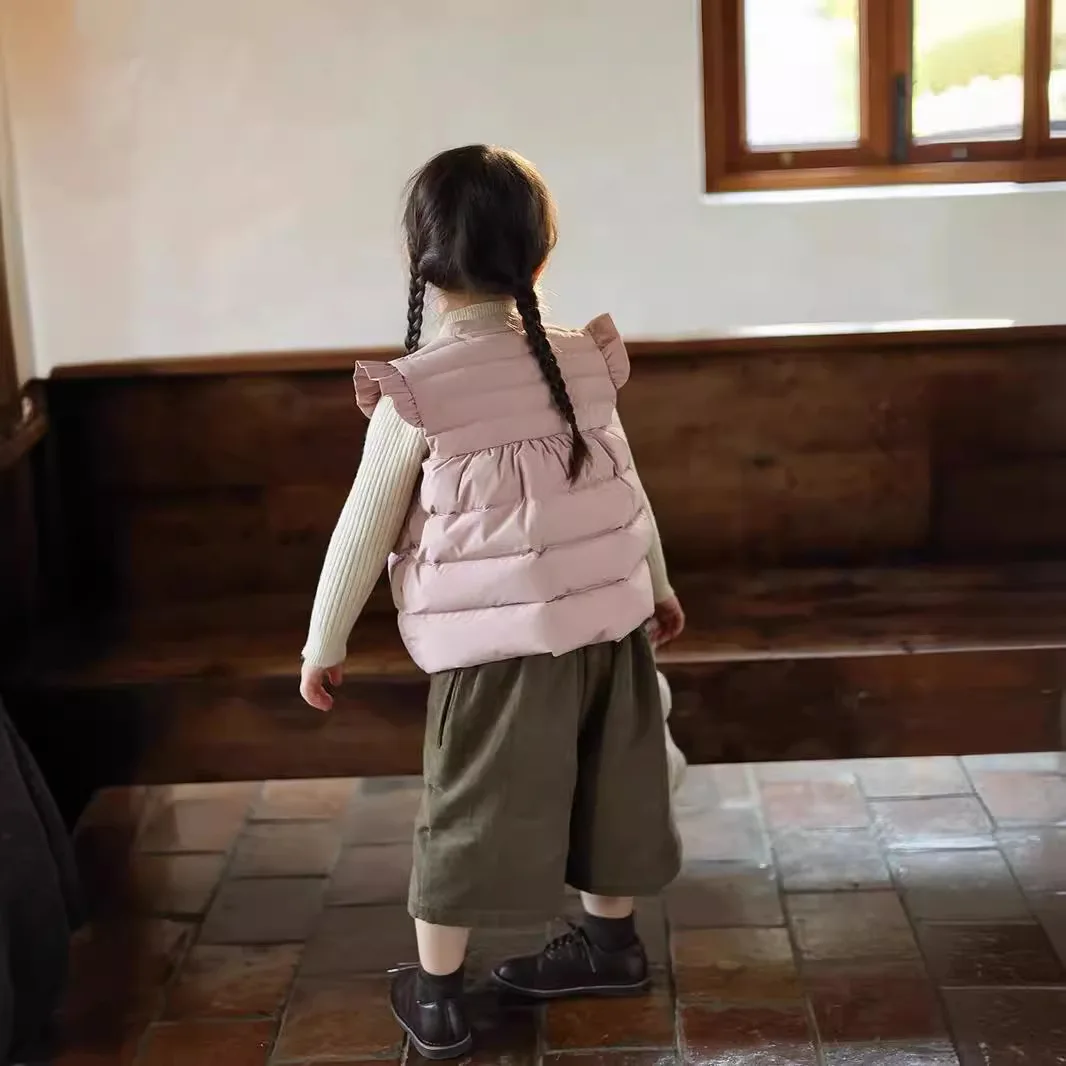 Chaleco de plumón infantil cálido para invierno – Manga mosca - imagen 5