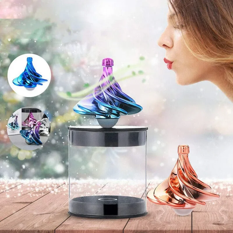 Trompo neumático giratorio con colores y aire impulsado para niños - imagen 3