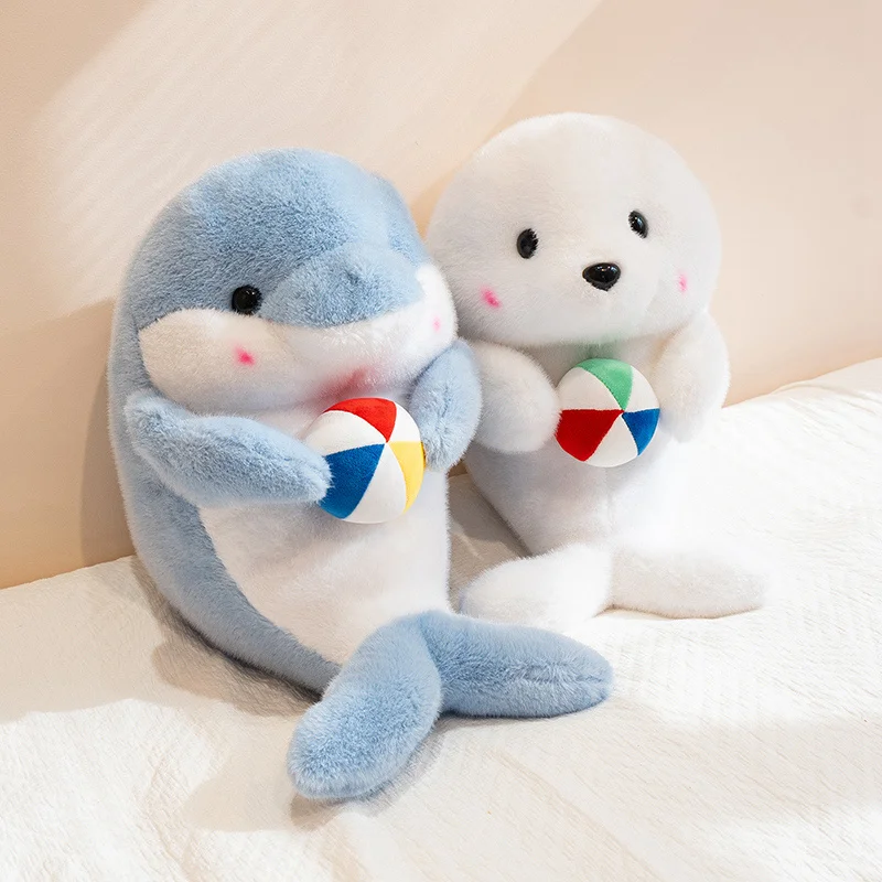 Almohada de peluche foca blanca súper suave infantil - imagen 3