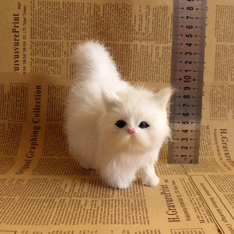 Gatito de peluche realista – Juguete suave regalo Día San Valentín
