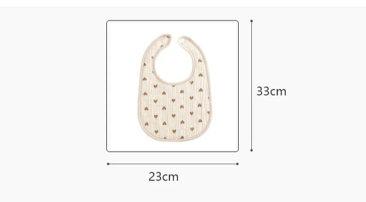Babero suave y absorbente para bebé