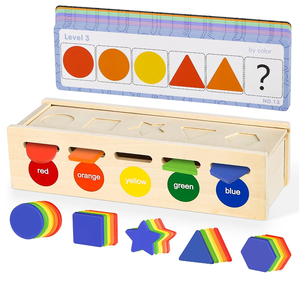 Juego completo de classification de formas de colores