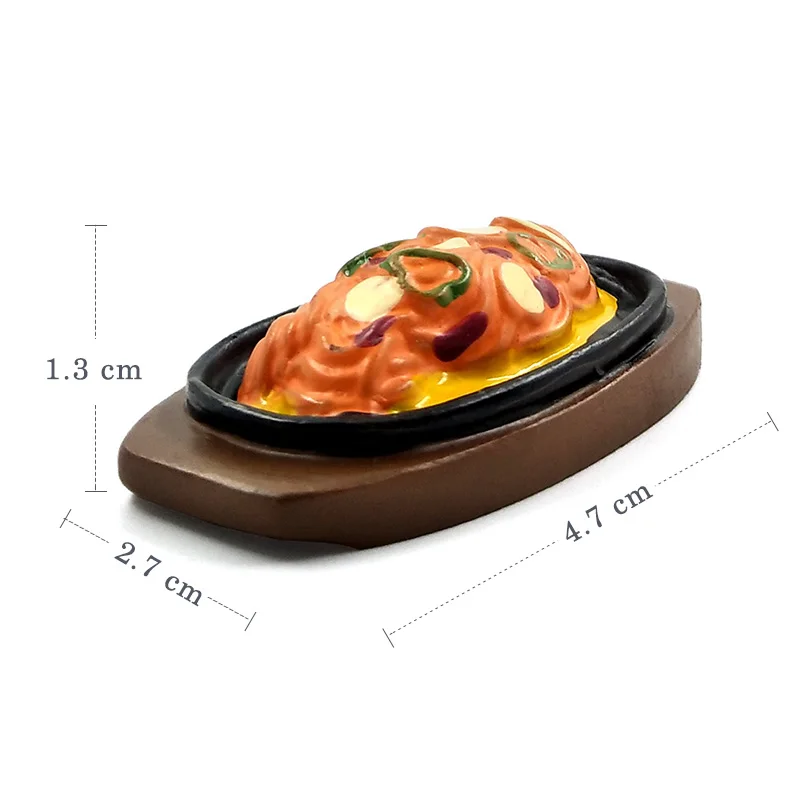 Comida de juguete para barbacoa con sandía en resina - imagen 2