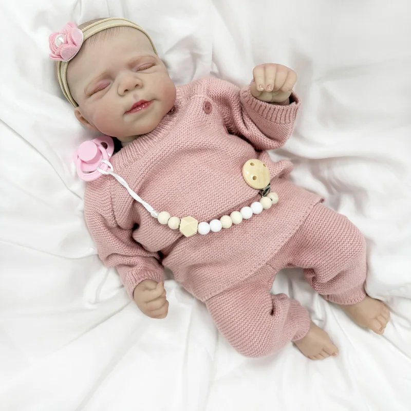 NPK Muñeca Reborn de cuerpo suave artesanal, tacto 3D realista