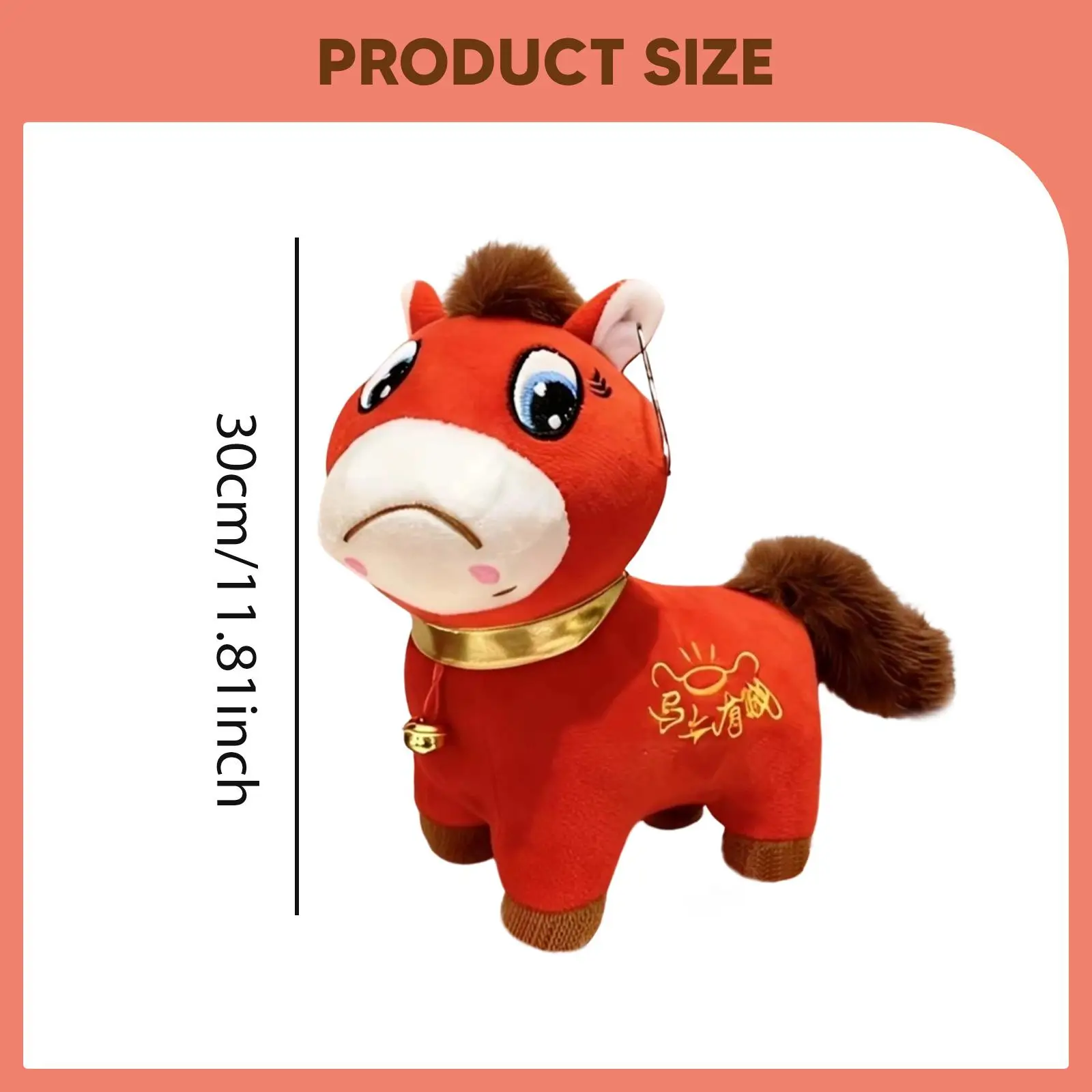 Muñeco de peluche caballo para habitación y fotos de primavera - imagen 5