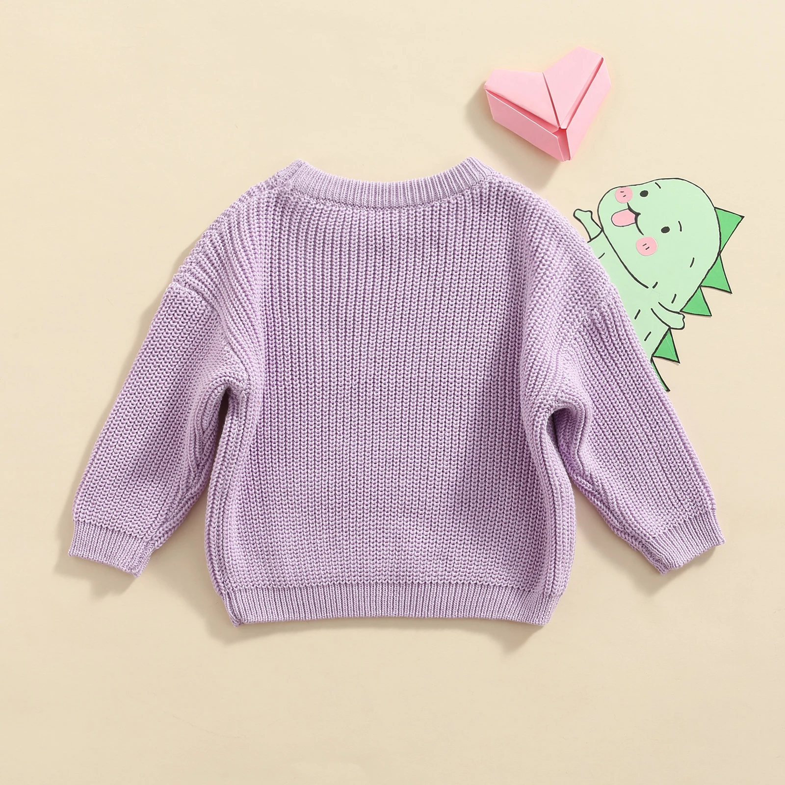 VISgogo Jersey de punto para bebe: sueter calido caramelo manga larga - imagen 5
