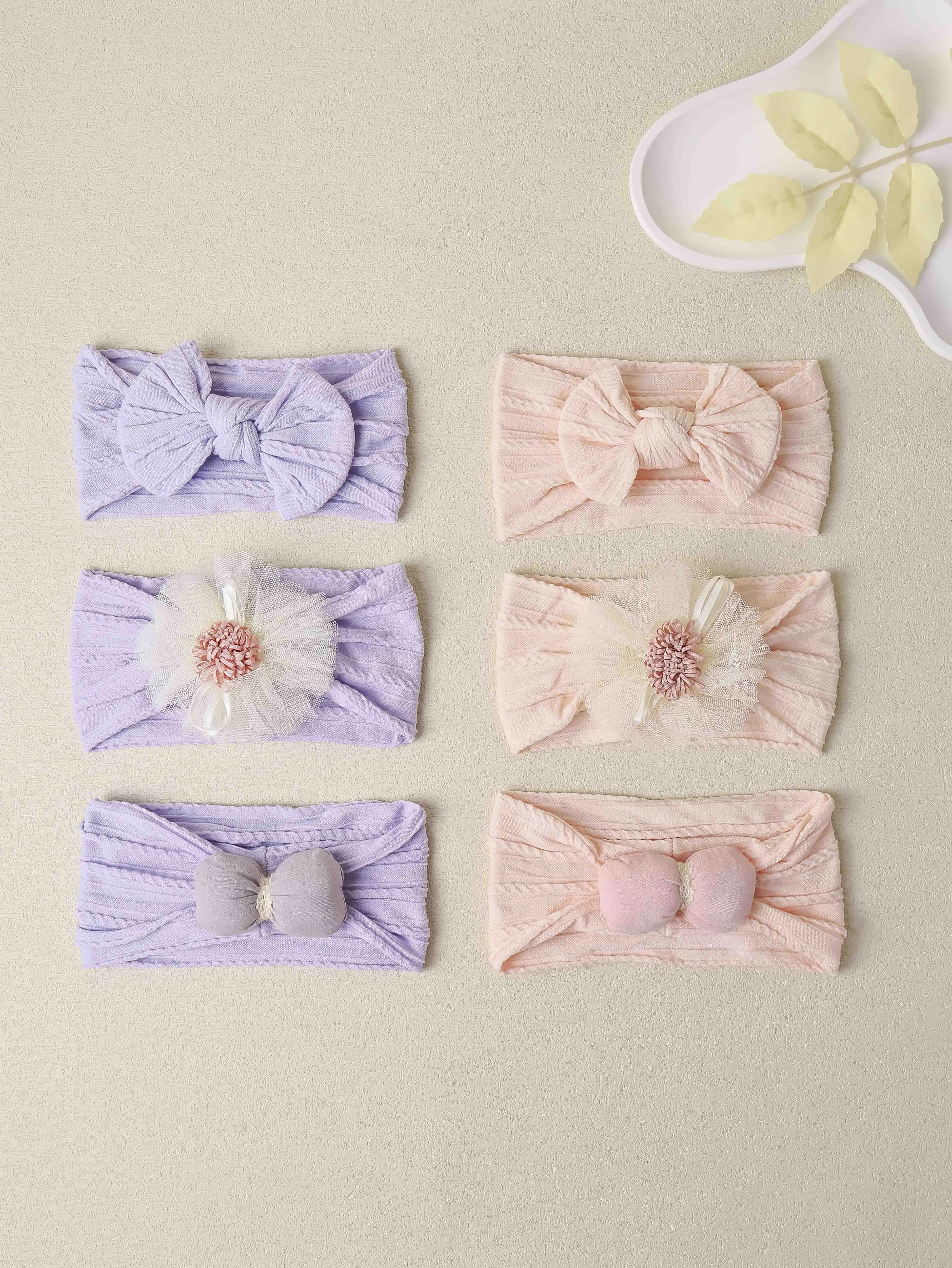 Pack 3 piezas para bebé con diadema y accesorios