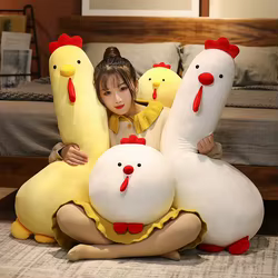 Almohada infantil de peluche con forma de pollito para bebés