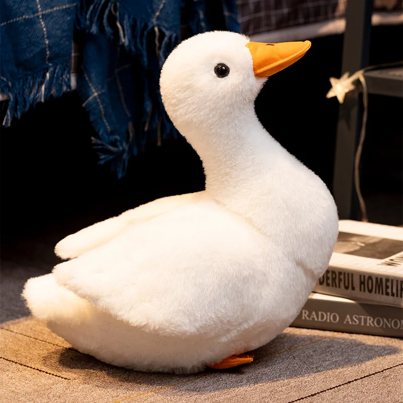 Peluche de pato blanco suave y tierno para niños, almohada de animal - imagen 2