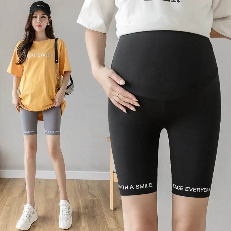 Leggings premamá de cintura alta frescos y finos para verano - imagen 5