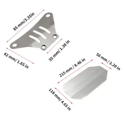 Protector de chasis RC Hobby TT02 para placa deslizante antidesgaste