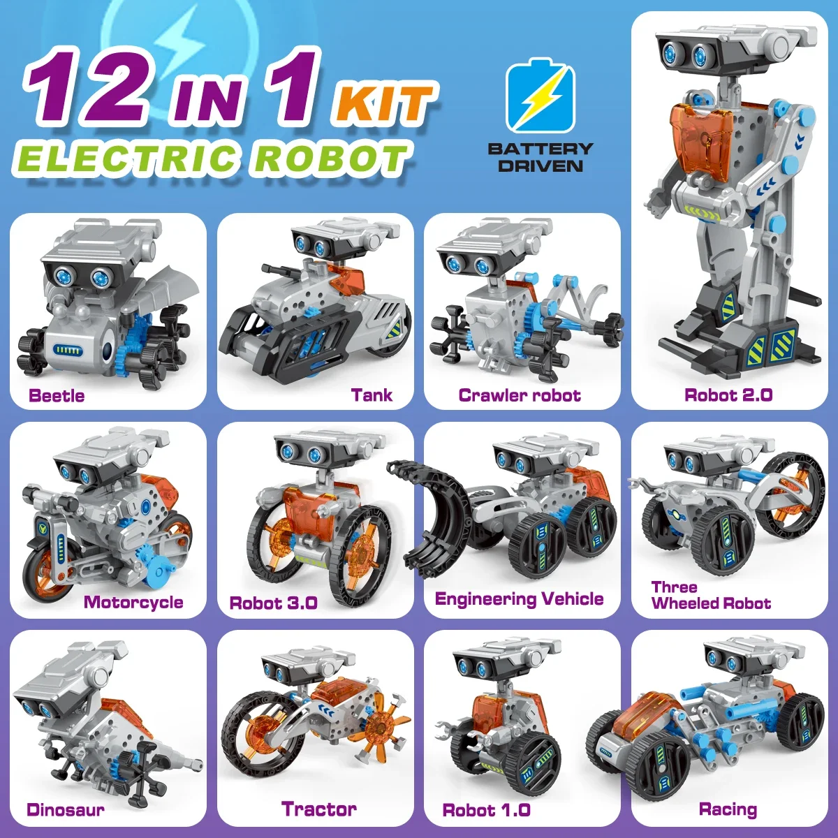 Robot científico educativo de montaje con experimentos para niños - imagen 5