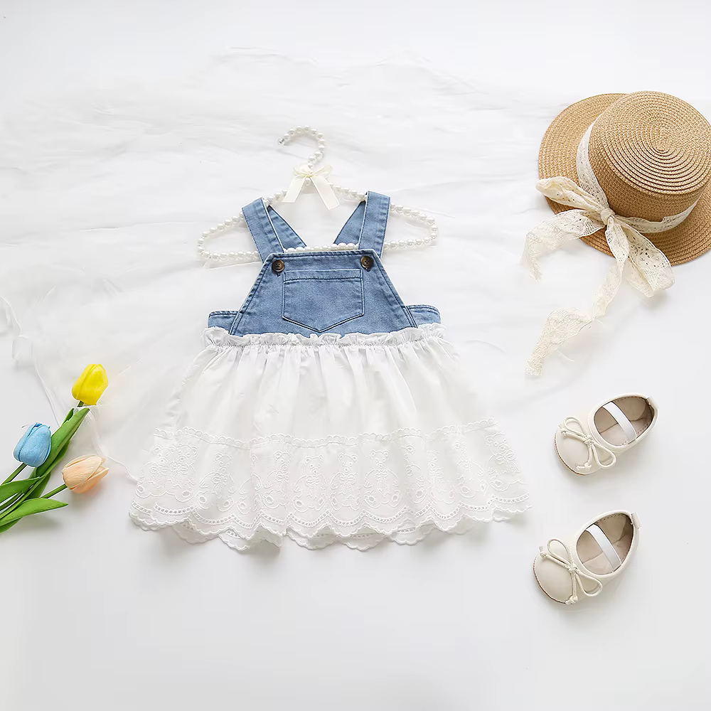 Diseño patchwork del vestido