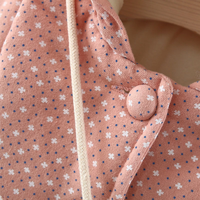 Chaqueta de invierno para niña pequeña con capucha cálida - imagen 3