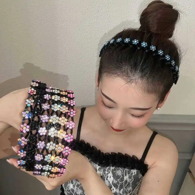 Diademas infantiles con cristales de colores para niñas - imagen 5