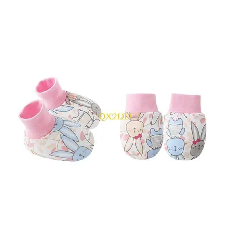 QX2D Manoplas y botines para bebé recién nacidos – piel delicada - imagen 5