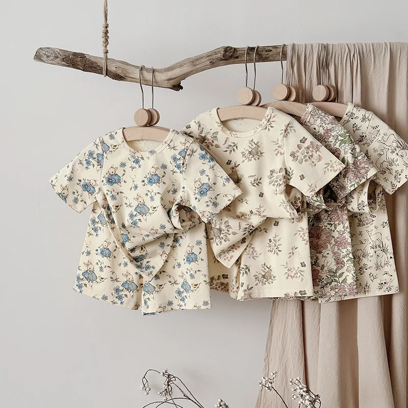 Conjunto verano niño Milangel: camiseta y pantalón corto de algodón - imagen 3