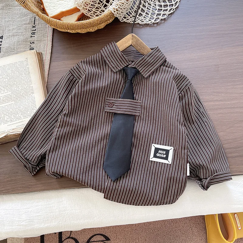 Ropa de bebé rayada manga larga y pantalón primavera-otoño - imagen 2