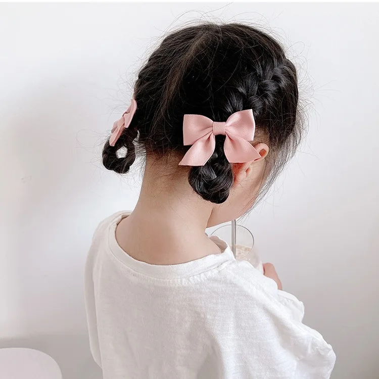 Lazos infantiles rojos – clips y pinzas de pelo para niña en verano - imagen 5