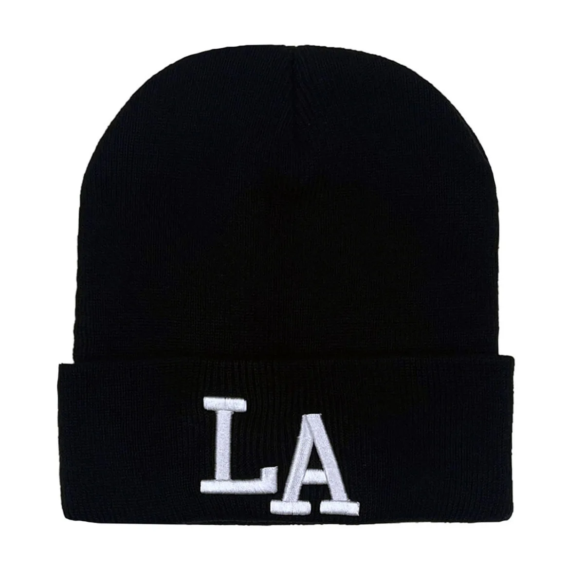 Gorro de invierno tejido con bordado de letras para niños