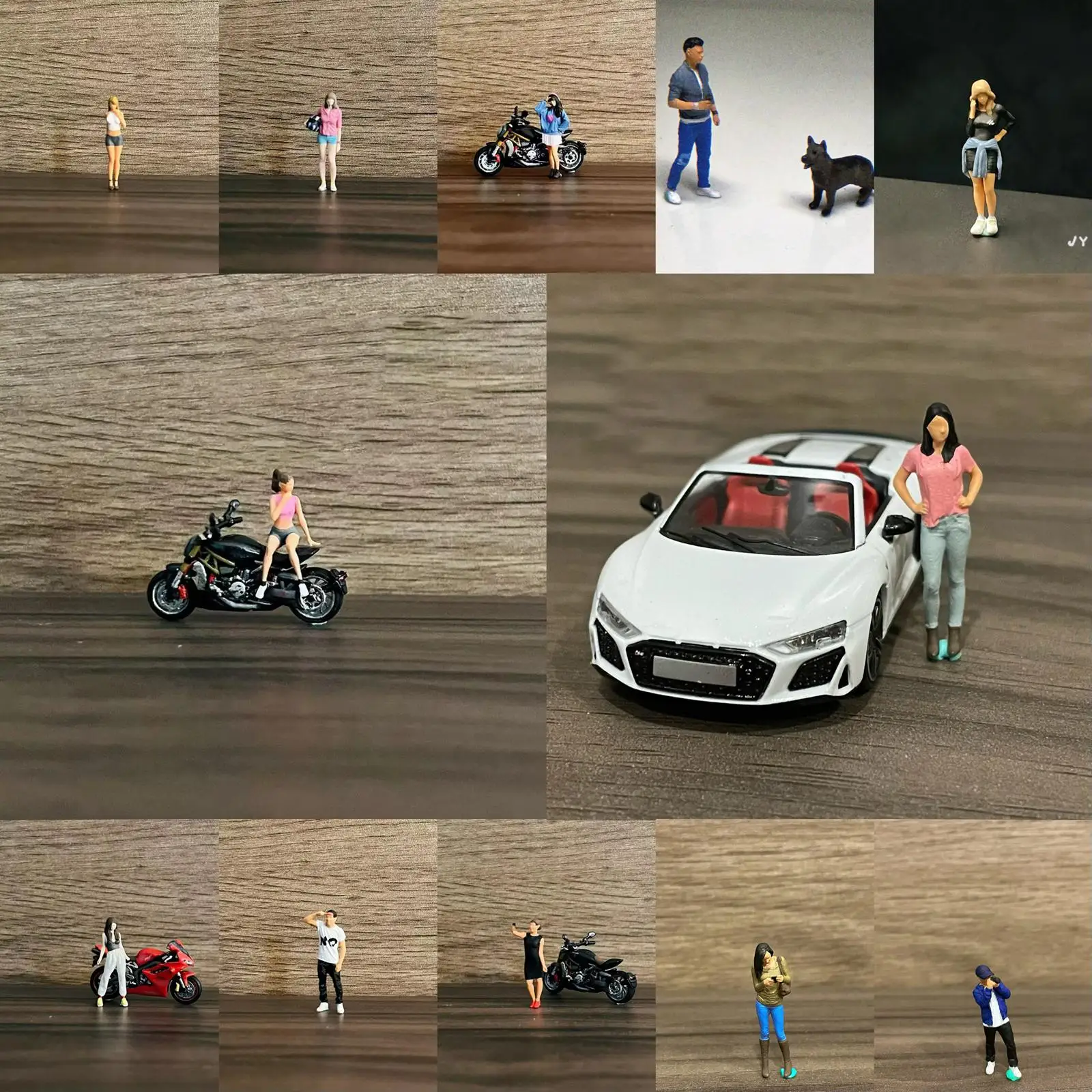 Figuras elegantes en miniatura para dioramas de muñecas - imagen 3