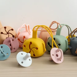 Portachupetes de silicona sin BPA – Diseño animado para bebé