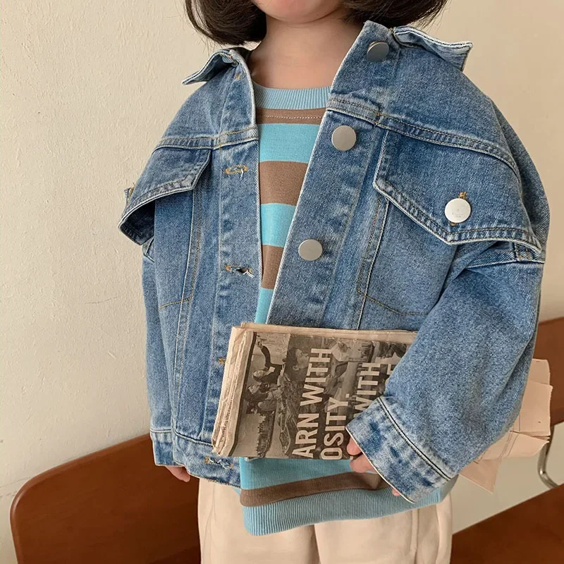 Milangel Chaqueta vaquera clásica para niño