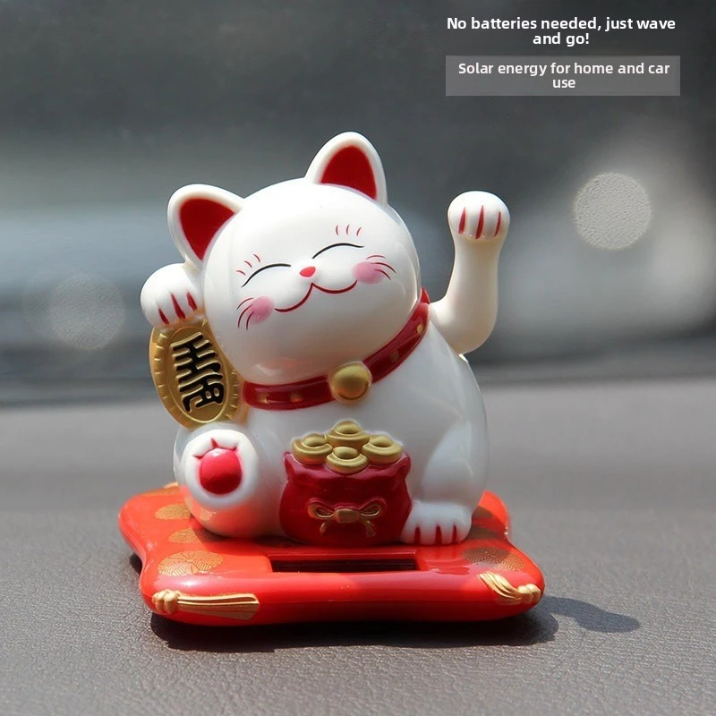 Juguete solar para gatos - Figuras que saludan y atraen fortuna - imagen 2
