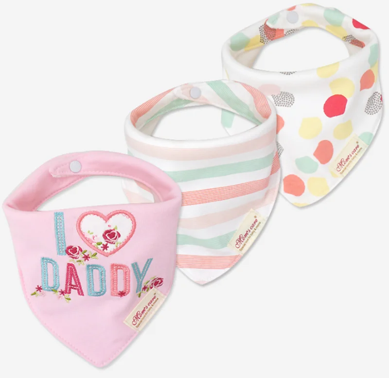 Babero bandana con estampado infantil de colores