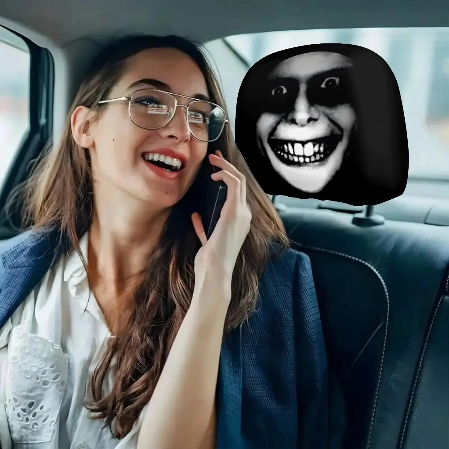 Fundas para reposacabezas de coche tema terror sin relleno cómodas - imagen 5