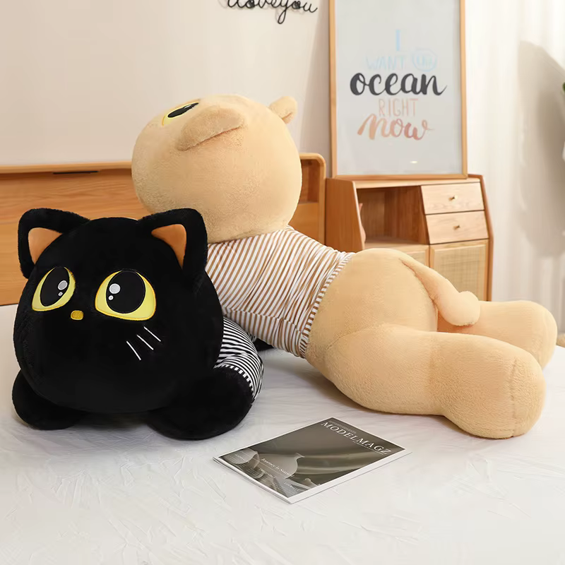 Cojín de peluche de gato durmiente para regalo infantil - imagen 3