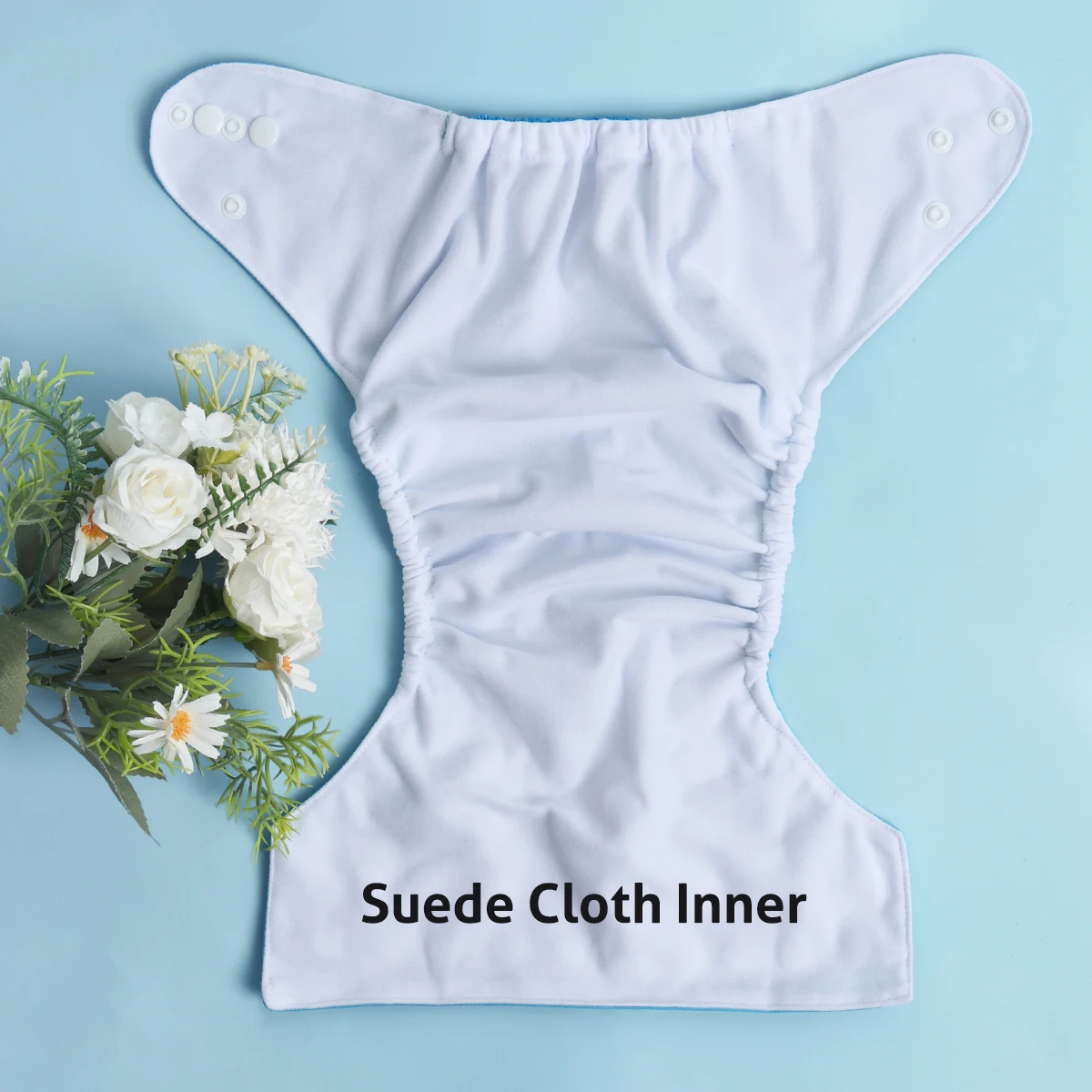 ALVABABY carcasa de pañal reutilizable ajustable ecológica - imagen 5