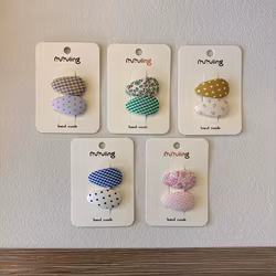 Pasador de pelo floral para niñas, clip infantil de cuadros