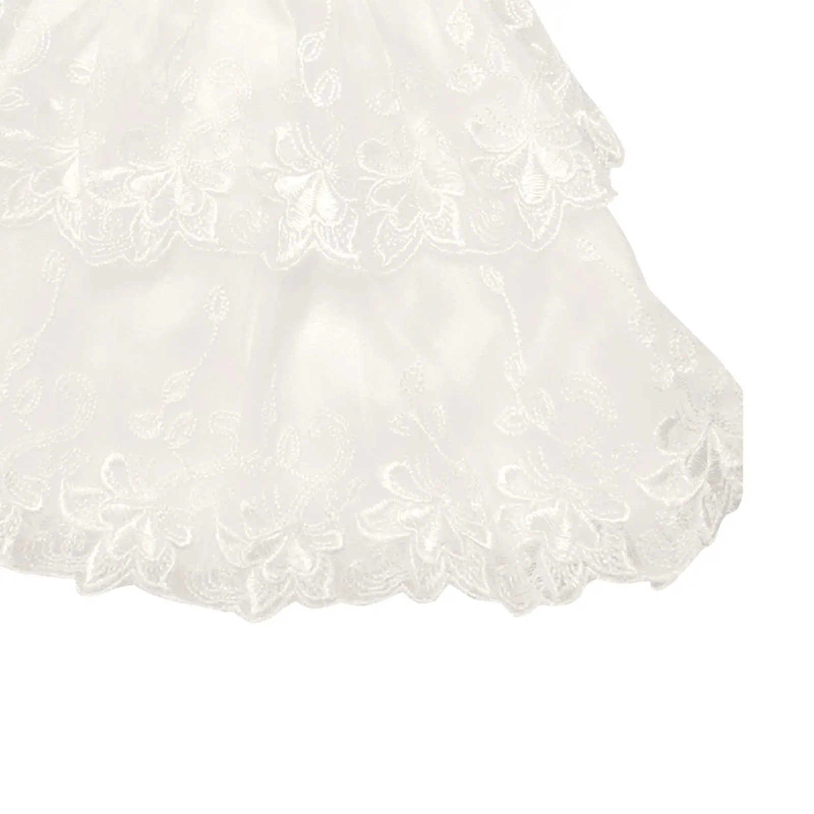 Vestido de princesa con cola para muñecas, estilo real
