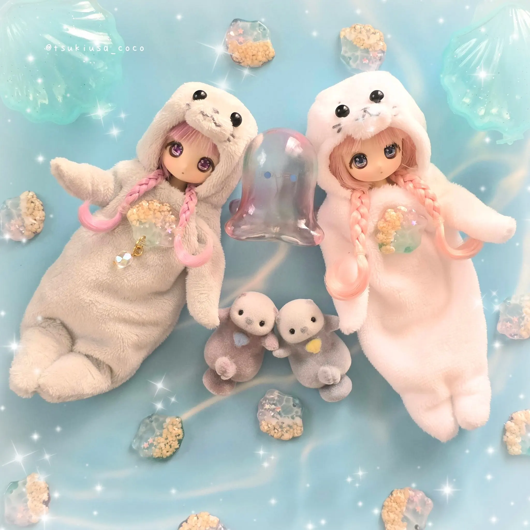 Concha Gashapon Afelpado – Figuras kawaii de felpa para niños
