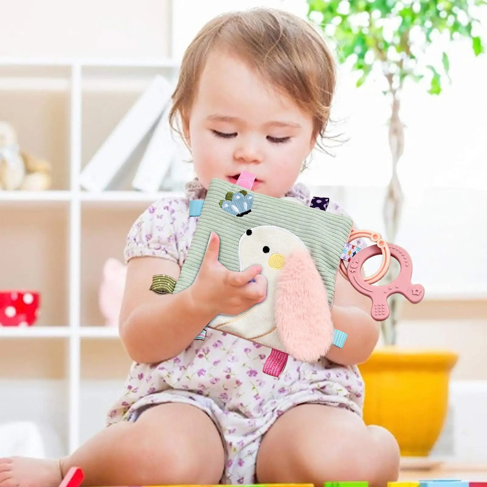 Manta de conejito suave para niño en diferentes colores