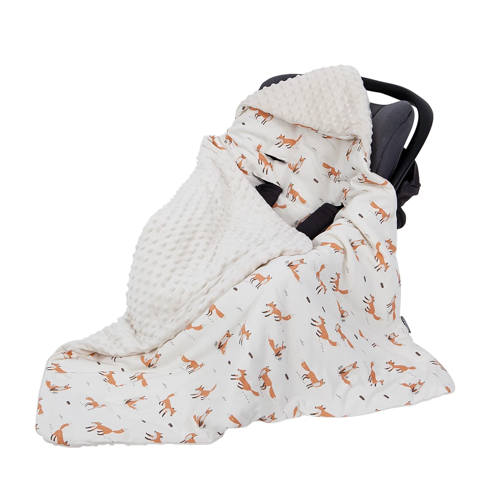 Manta con capucha para bebé recién nacido – Cálida windproof para cesta portabebé - imagen 5