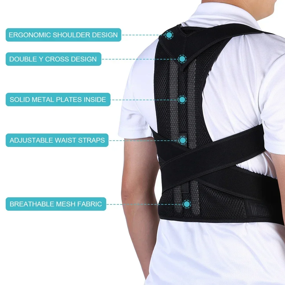 Cinturón lumbar ajustable y tirantes