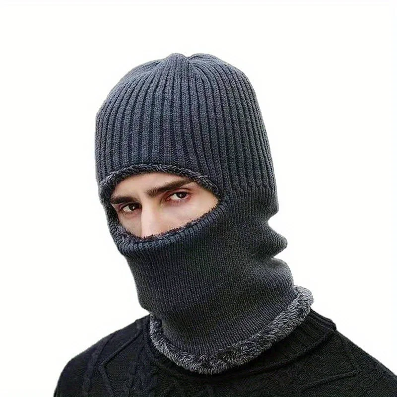 Gorro térmico de invierno punto grueso unisex para frío - imagen 2