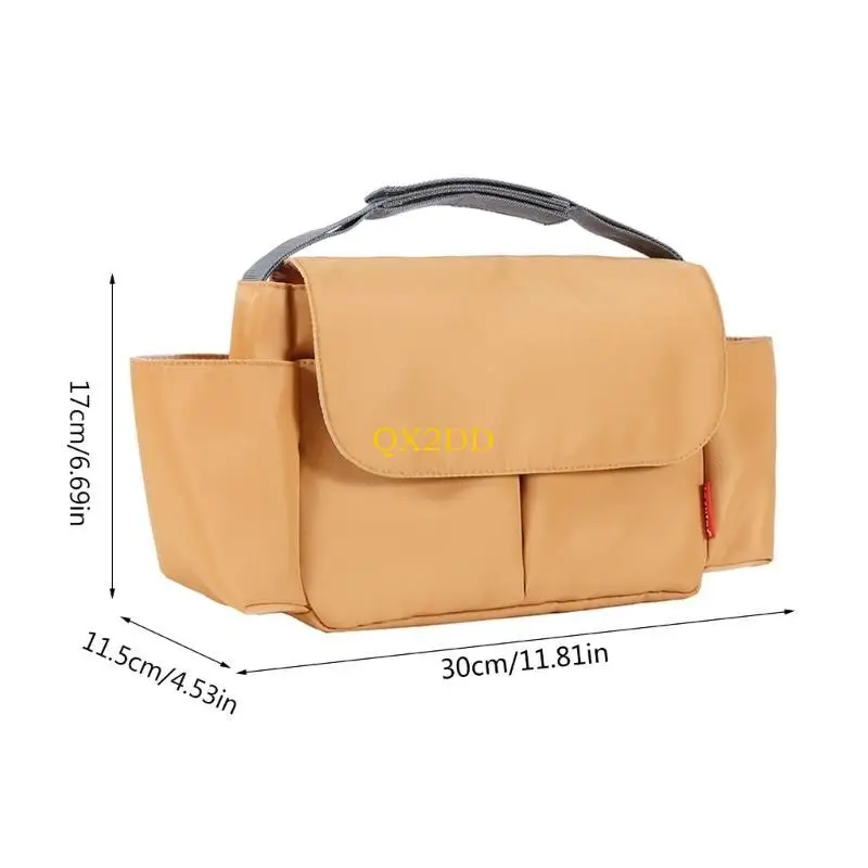 QX2D Bolsa de pañales impermeable de nylon para carrito - imagen 3
